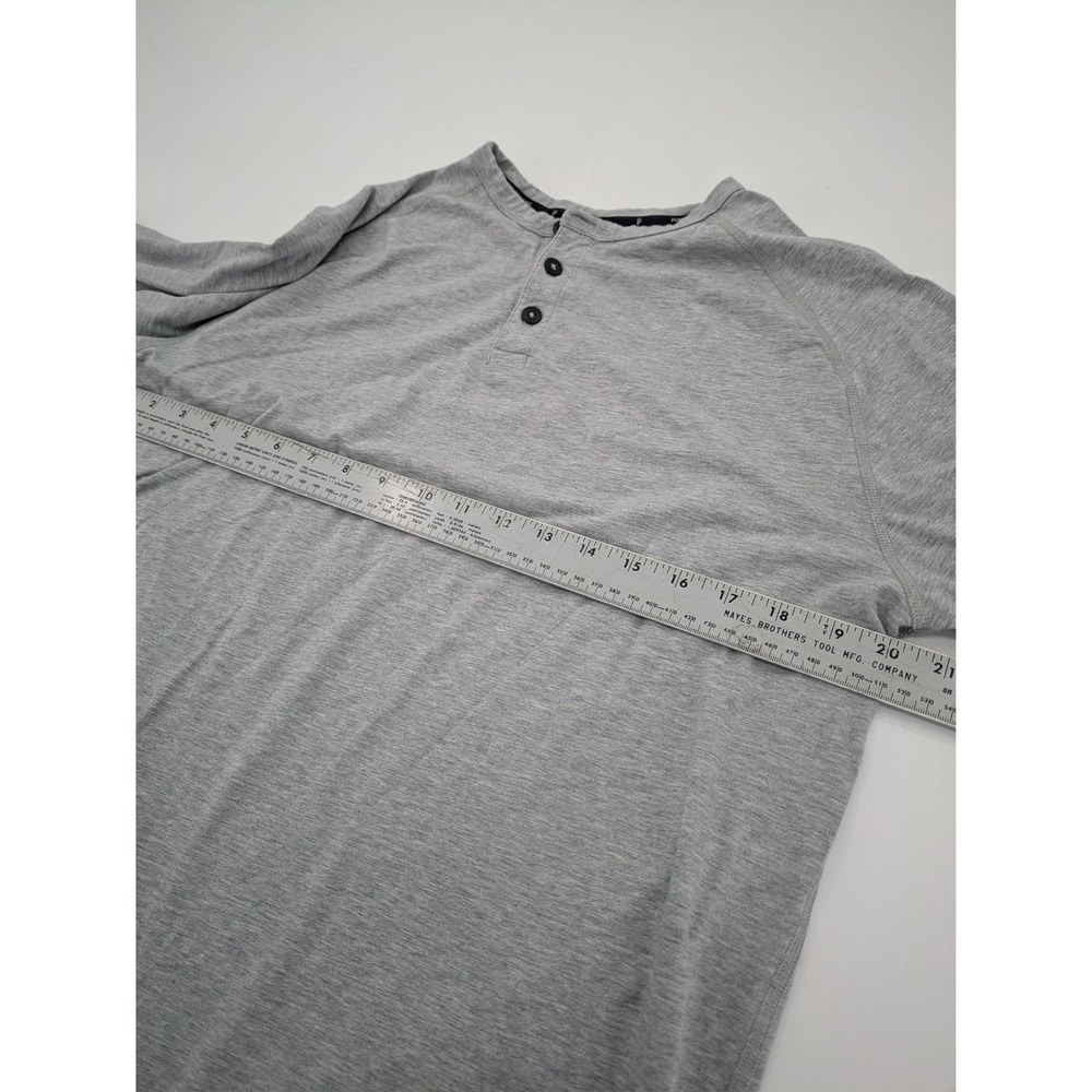 Public Rec Shirt Mens Large Gray Henley Go To Long Sleeve Performance Pullover - Picture 6 of 8